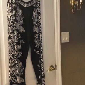 Cynthia Rowley Black and White Patterned Jumpsuit